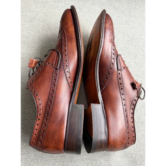 Calzoleria Harris for Barneys Leather Oxford Shoes US 9 Brown main image 7